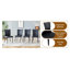 Ensemble de salle à manger luxueux en marbre noir avec 8 chaises ergonomiques en polyuréthane - Table rectangulaire moderne de 78,7 po pour la cuisine et la conférence-1575817441