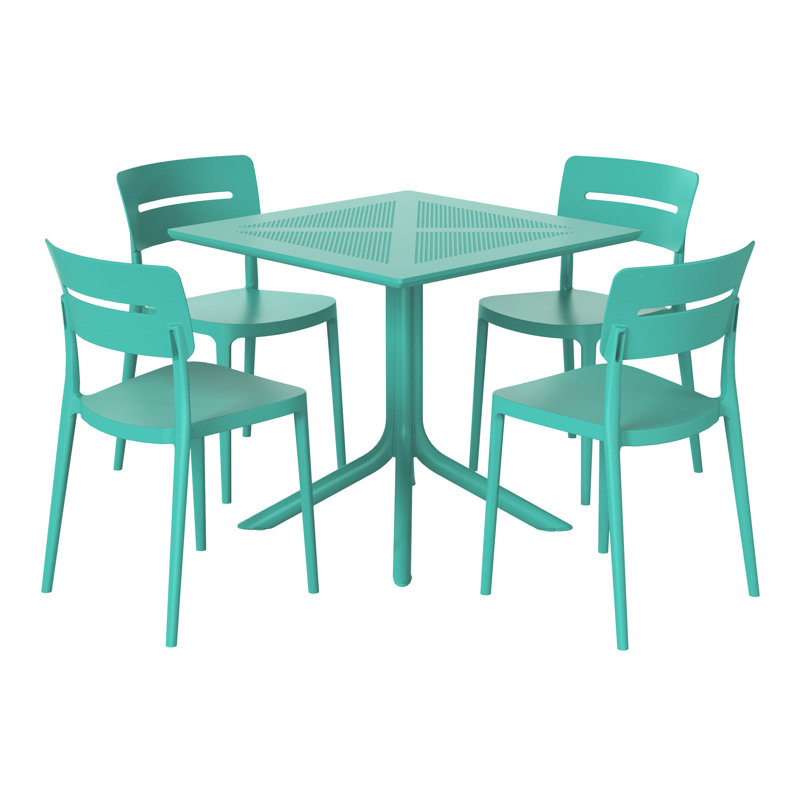 Ensemble repas carré pour 4 personnes, Sarcelle