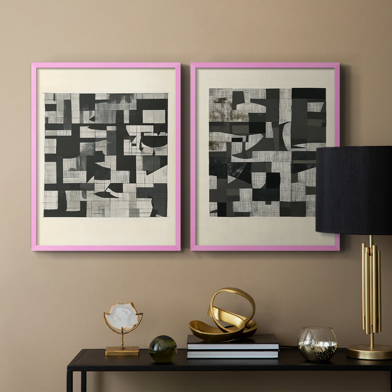 Série ABSTRACT DCCDXC - reproduction encadrée de qualité supérieure - prête à être accrochée - aucun clou requis - aucun clou requis