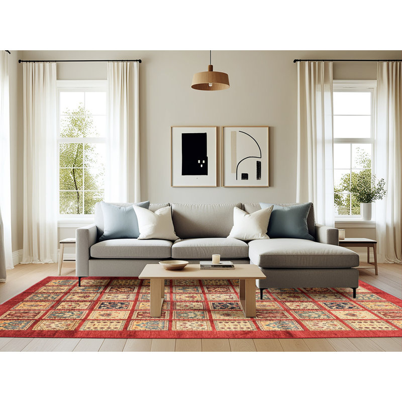Tapis abstrait moderne 3729, Rectangle 6 pi x 9 pi