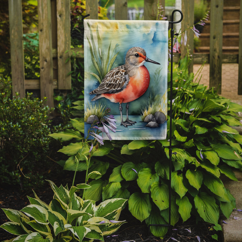 Drapeau de jardin Surfbird Bird, Nœud rouge