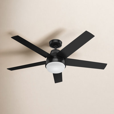 52" Aerodyne 5 - Blade Modern Smart Ceiling Fan with Lights and Remote