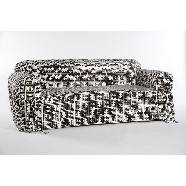 Latitude Run® Box Cushion Sofa Slipcover & Reviews | Wayfair