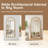 Large Arched Windowpane Full-Length Wall Mirror With Solid Wood Frame-52780467-52780464