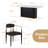 Velora Modern Dining Set, Faux Marble Dining Table And Chair Set for 6-1043952152