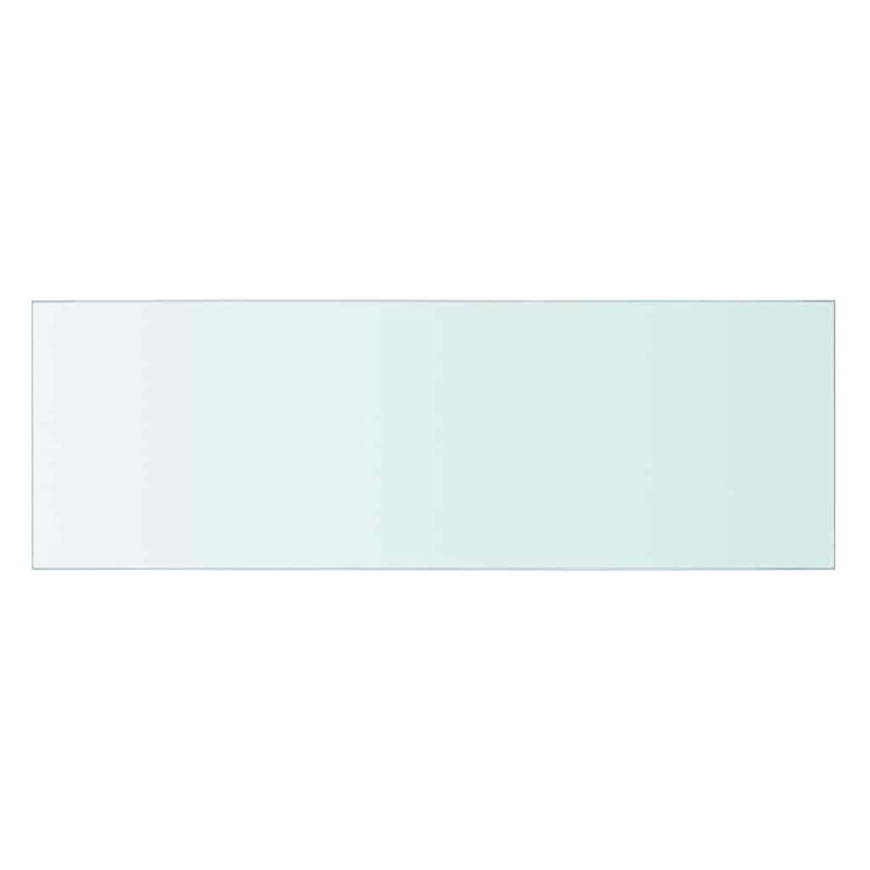 Tablette en verre, H 0,31 po x l 23,6 po x P 7,9 po