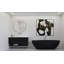Baignoire de trempage profonde ovale moderne de 62,8 po x 30,3 po Vast Studio-97549044