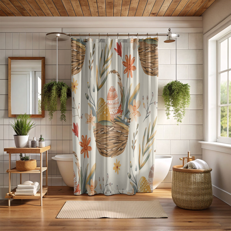 Boho Paper - Premium Shower Curtain, 74" H x 71" W
