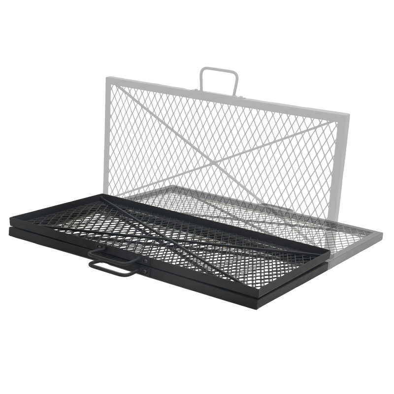 Grille de camping pliante carrée 30 po x 30 po, 1" H x 35" W x 30" D