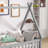 Tent-shaped Floor Bed,teepee Bed With Guardrails,slats-1226025877-1226025874