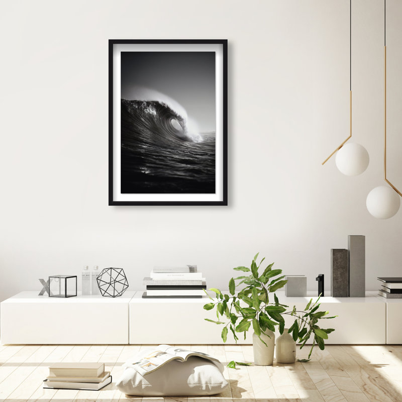Tectonic Flow II Print by Oliver Gal, 37.5"H x 25.5"W, Black Shadowbox