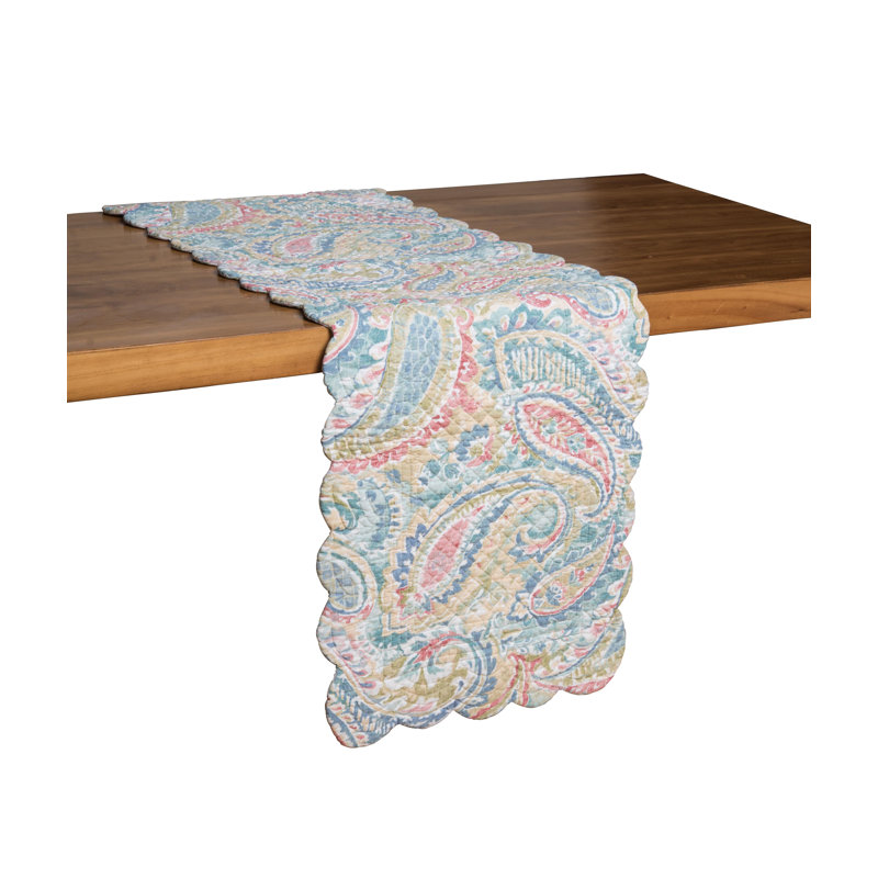 Maisie Multi-Color Cotton Paisley Table Runner