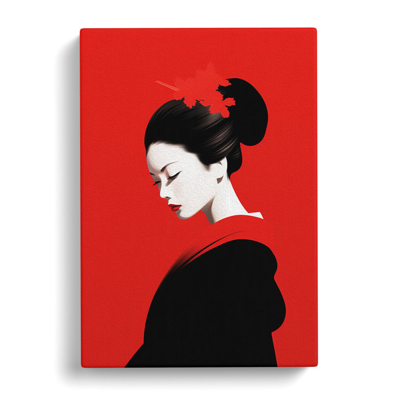 Geisha Minimalism No.2 - Wrapped Canvas, 60cm H x 40cm W x 3cm D