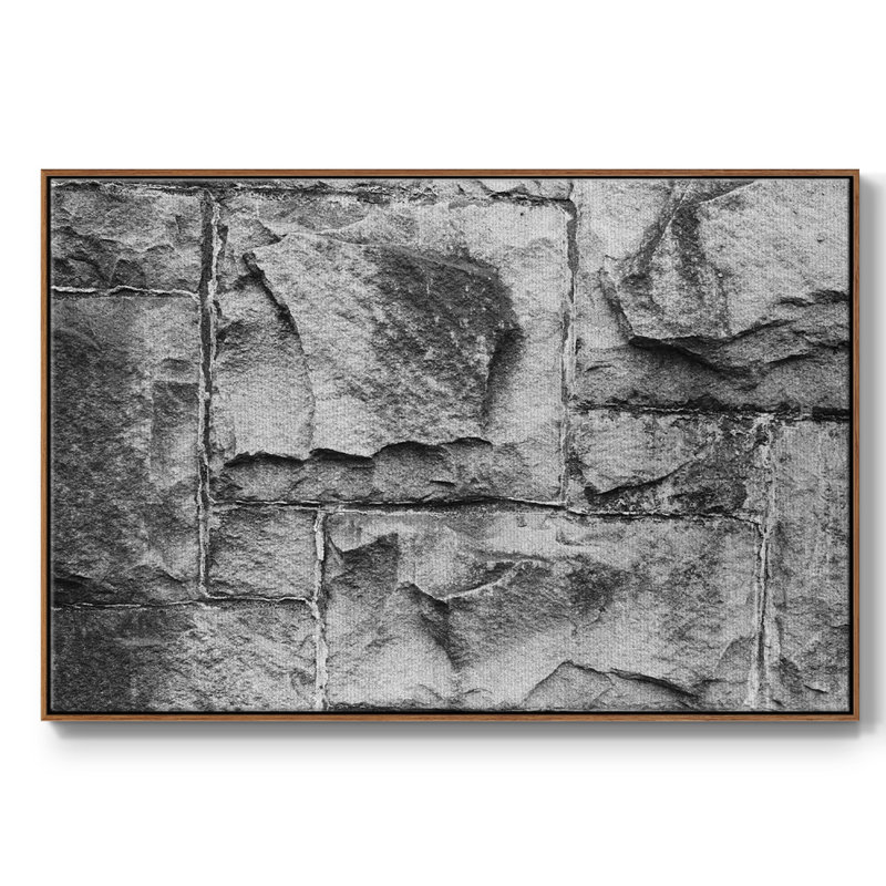 Found Textures VI - Toile encadrée de qualité supérieure - prête à être accrochée, H 27 po x l 41 po x P 2 po
