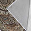 Tapis oriental rectangulaire en polyester tissé à la machine 1 pi 8 po x 2 pi 7 po brun / crème Trosa