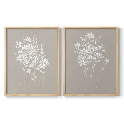 Delicate Botanicals I-Premium Framed Print -Ready to Hang - No Nails Required - No Nails Required