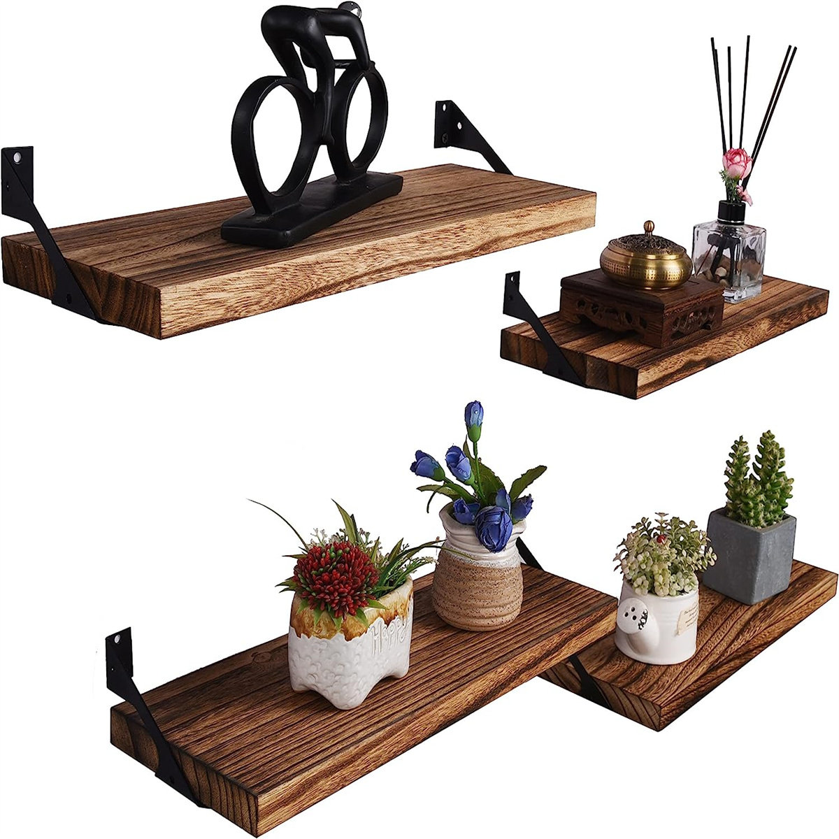 Millwood Pines 4 Piece Floating Shelf Wayfair