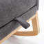 Chaise berçante d'appoint à haut dossier avec repose-pieds pour chambre à coucher ou espace de vie-847310897