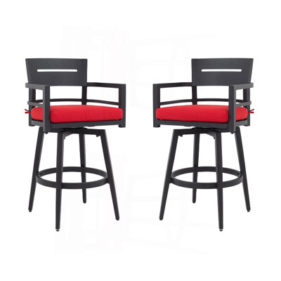 Chaises de bar pivotantes 2 pièces Modern Modern