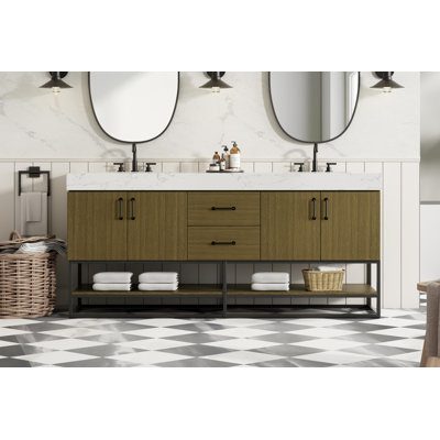 Meuble-lavabo double 72 po