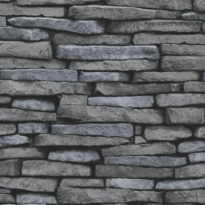 Distinctive Slate Sidewall 10m x 52cm Wallpaper Roll