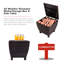 Boîte de rangement d'extérieur en osier brun 13 gallons Aura-64734326