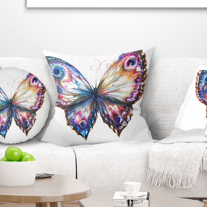 Coussin isolé avec imprimé animal isolé, 16 po x 1 po, Carré