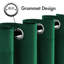 Heavy Velvet Curtains with Eyelet Rings – Thermal Insulated Drapes-1446375959-1446375955