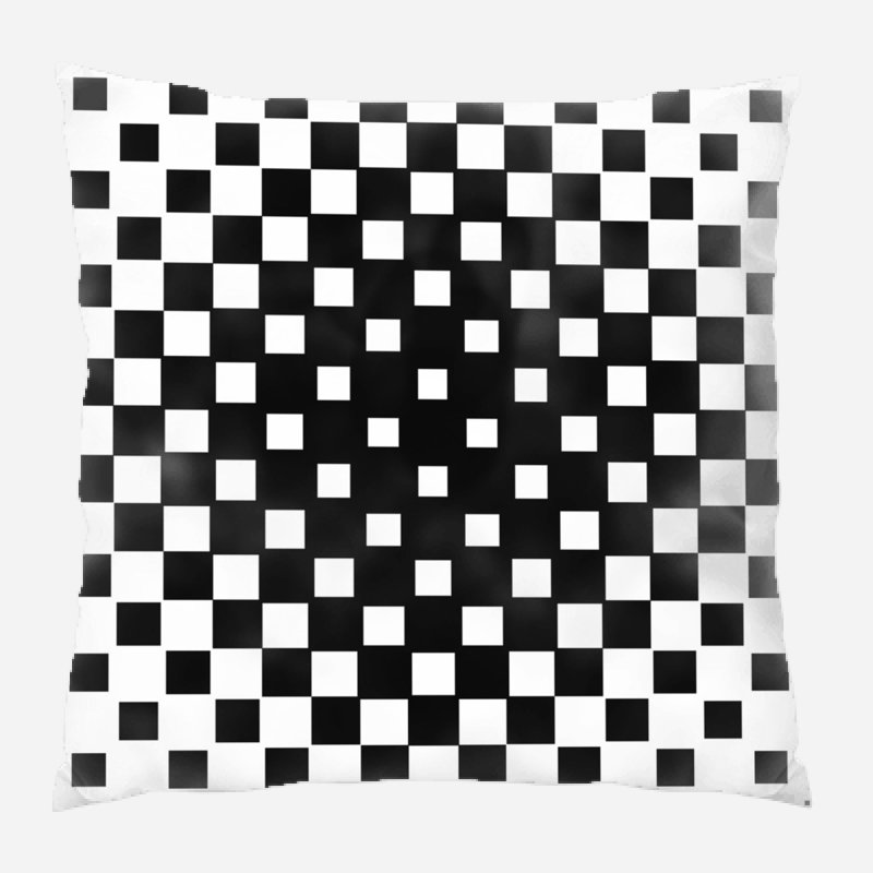 Design Geometric Microsuede Reversible Throw Pillow