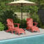 Repose-pieds pliable en plastique PEHD Adirondack-891781400