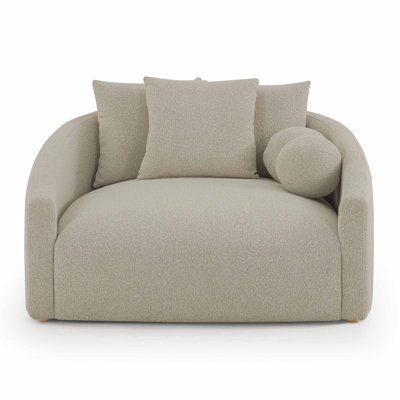 Hanim Warm Grey Boucle Daybed