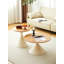 TABLE RONDE BLANC + BOIS