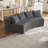 Corduroy Curved Sectional Sofa With Four Pillows,Curved Symmetrical Modular Semi Circular Sofa Sectional(Two Modules)-1136589262