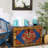 Large Retro Distressed Solid Wood Accent Trunk