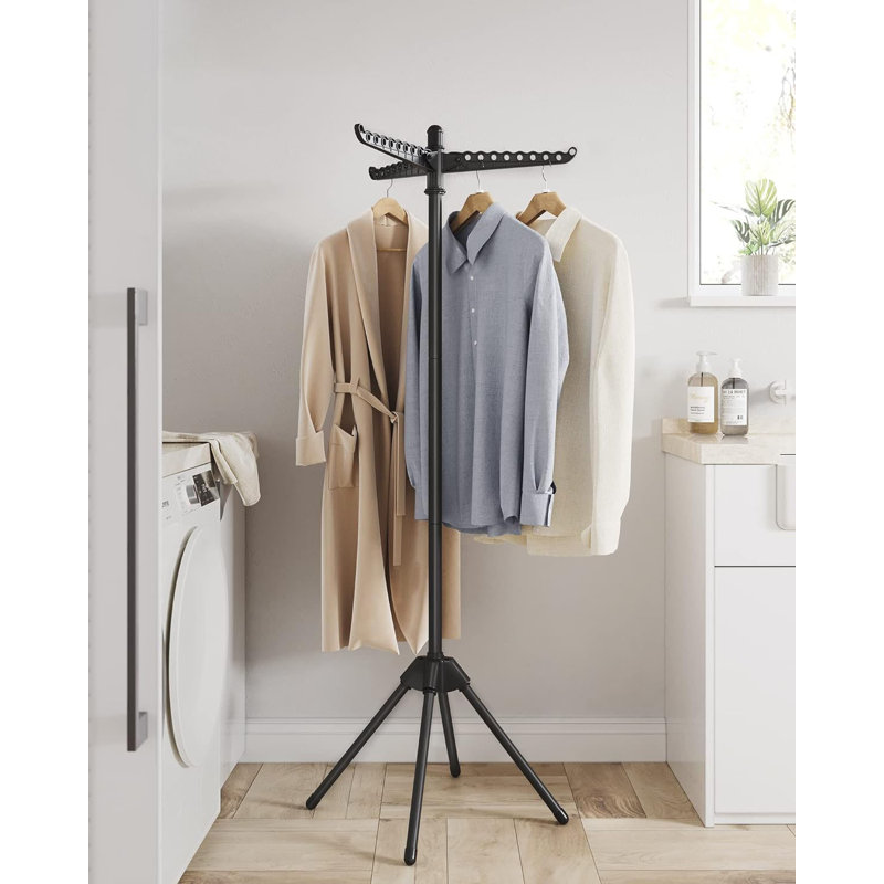 Séchoir à linge rotatif / parapluie, Bleu / Argent