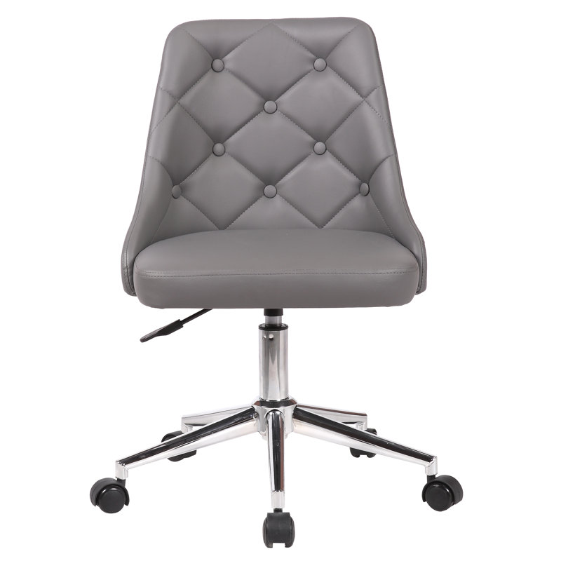 Office Chair, Grey, Chrome