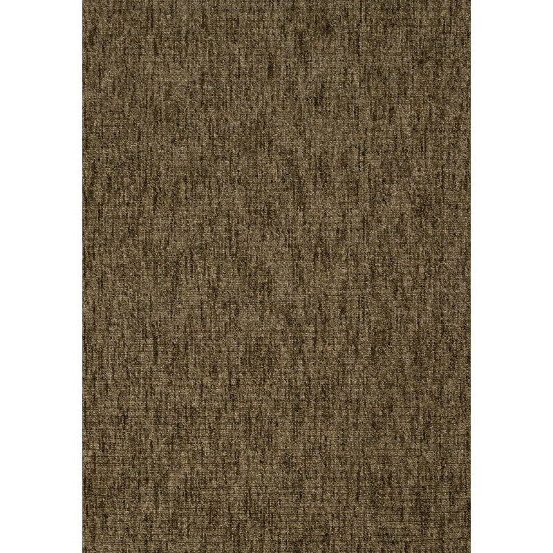 Tapis Rouillard vert abstrait tissé à la machine, 5 pi 3 po x 7 pi 7 po
