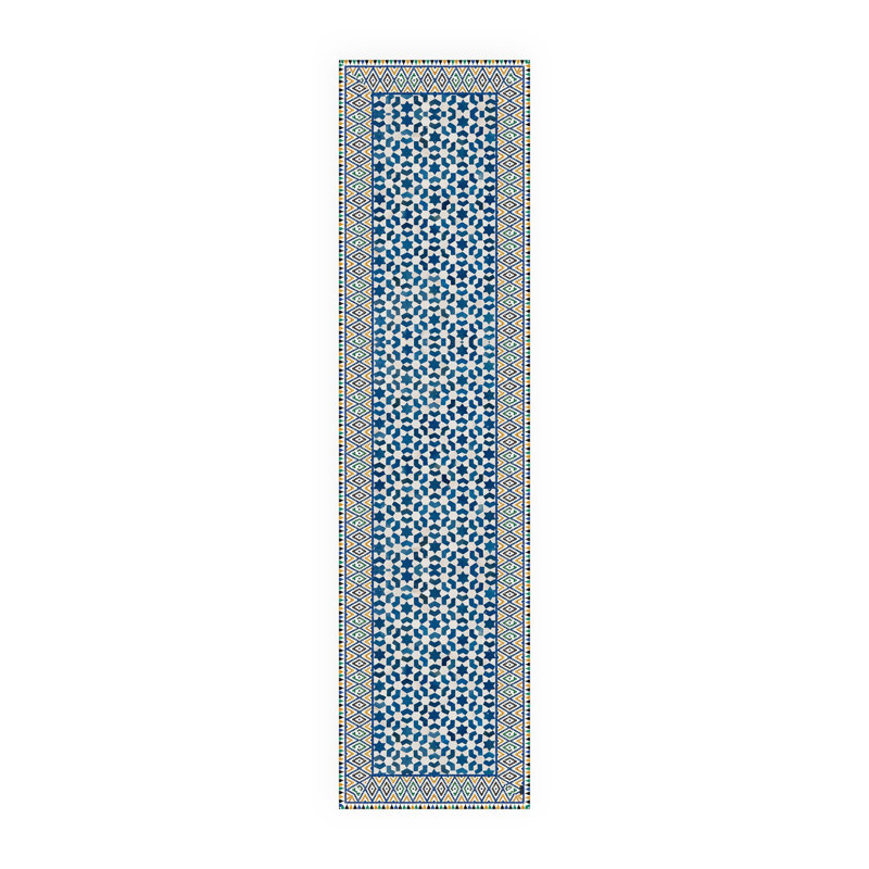 Bynoe Non-Slip Geometric Indoor Doormat, Runner 65 x 266cm