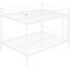Lit double superposé au-dessus de fer, blanc - conception accrocheuse, support solide, lit facile à installer dans un espace compact et élégant, adapté aux familles en pleine croissance-312886045-312886034
