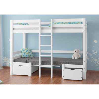 Junius European Single (90 x 200 cm) Solid Wood Bed