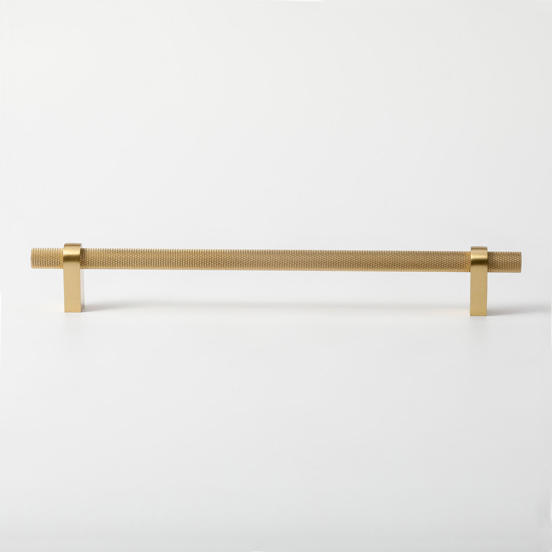 Redefine Hardware Aspen Brass Knurled Large Cabinet Pull Handle 18" Inch Length Redefine Hardware