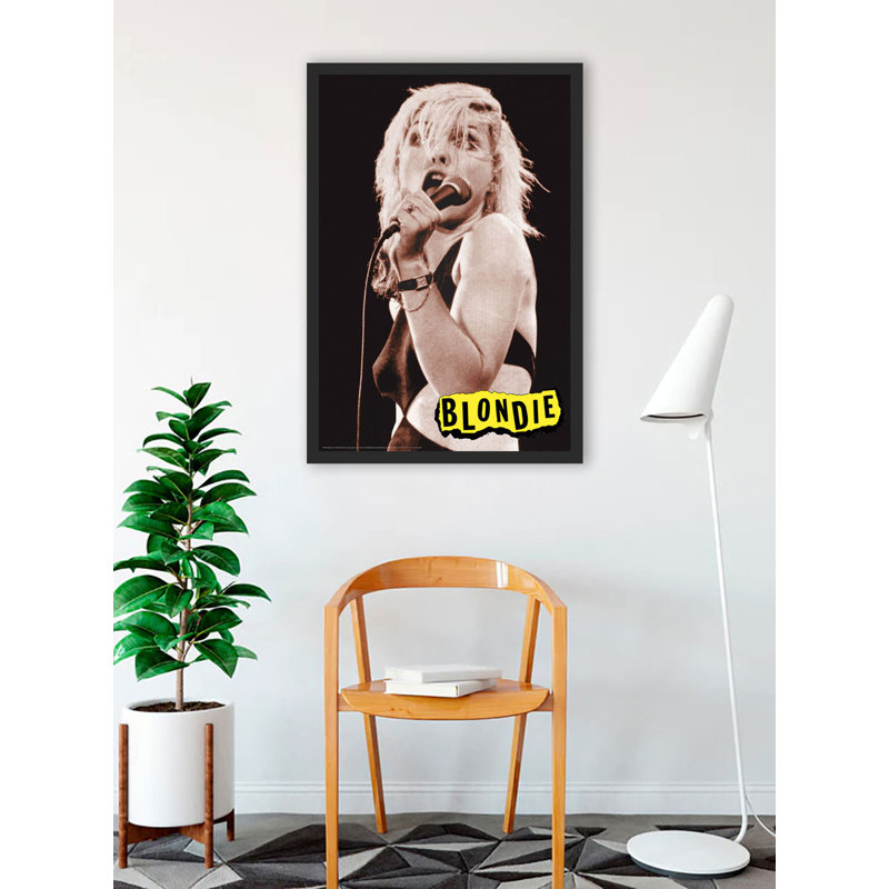 Blondie Live On Stage, reproduction d'art encadrée