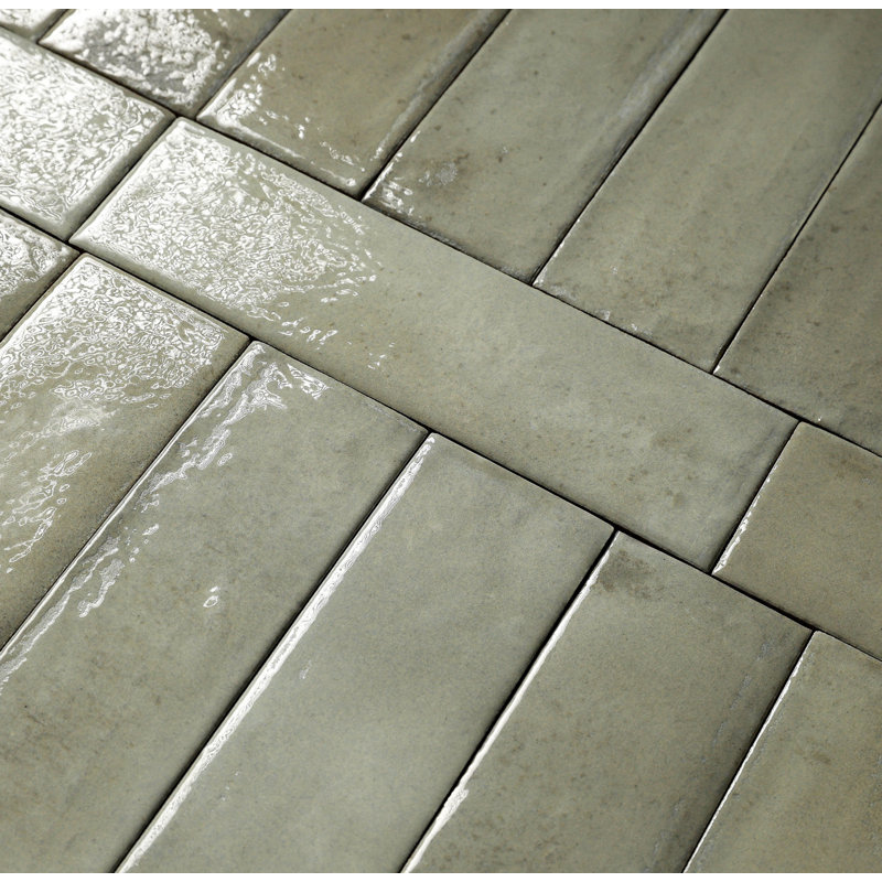 Laurent | 2"x8" Porcelain Wall Tile, Green