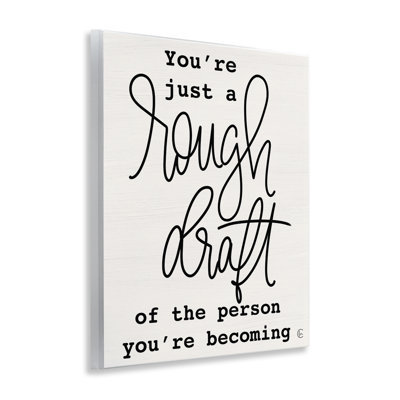 Plaque murale «Rough brouillon de personne», design par Fearful Made Creations