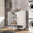 Shoe Cabinet with Adjustable Shelves and Doors-1240192719
