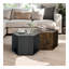 Table basse hexagonale table d'appoint table de chevet en bois antique