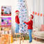 Arbre de Noël blanc illuminé-330670194
