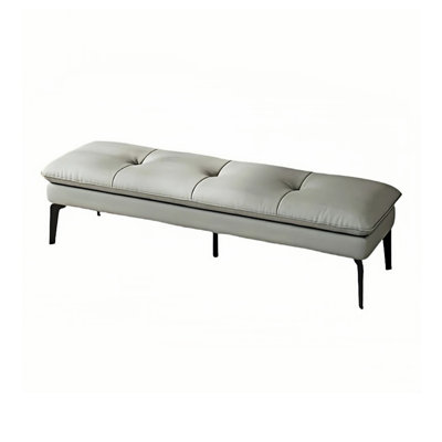 Odilio Leather Match Upholstered Bench
