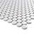 Supreme Tile Porcetile Round 11.58 in. x 12.41 in. Penny Matte Porcelain Mosaic Wall and Floor Tile
