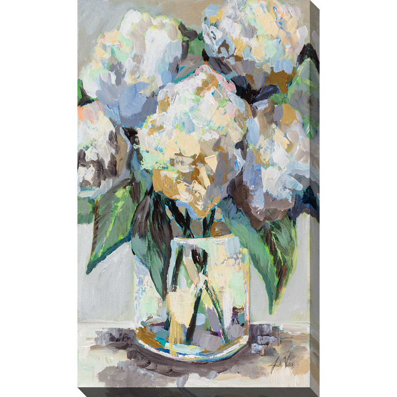 Beach House Bouquet - Peinture, L 28 po x H 48 po, Toile tendue